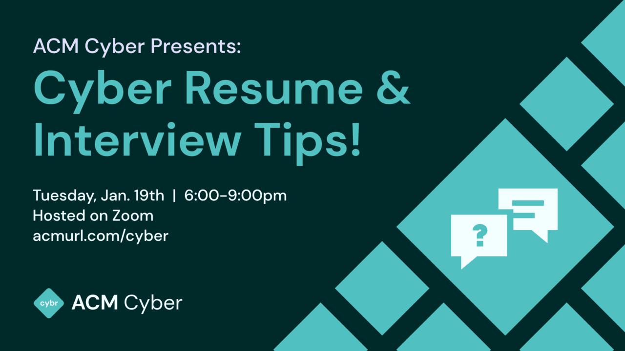 Cyber Resume and Interview Tips cover image