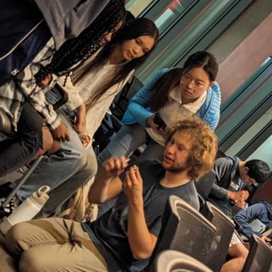 Nick demonstrates lockpicking