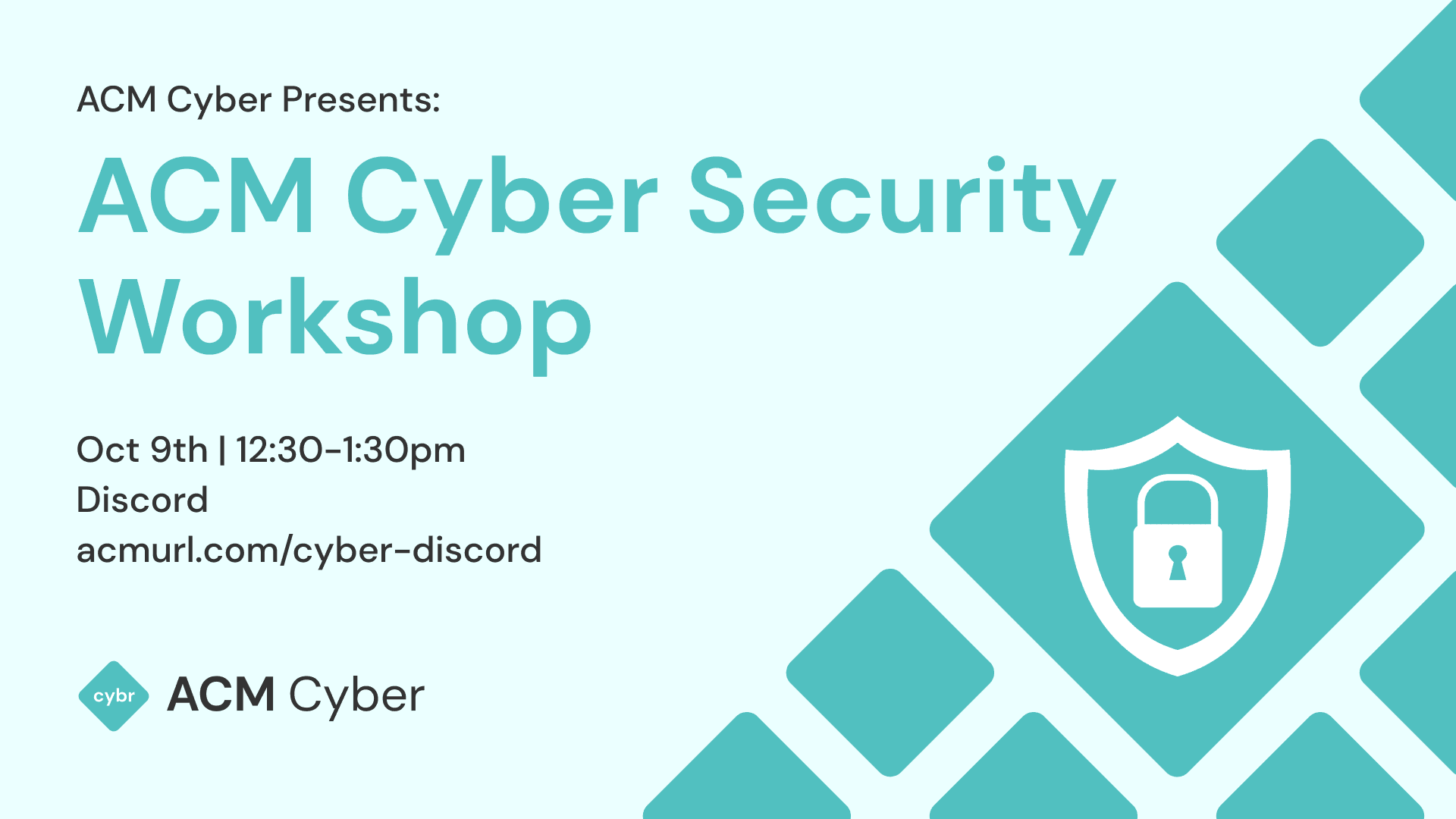 ACM Cyber Security Workshop cover image